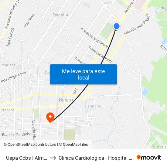 Uepa Ccbs | Almirante Barroso to Clinica Cardiologica - Hospital De Clinicas Gaspar Viana map