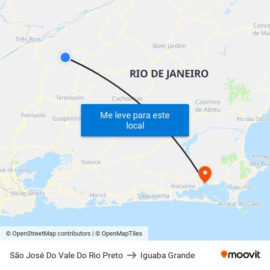 São José Do Vale Do Rio Preto to São José Do Vale Do Rio Preto map