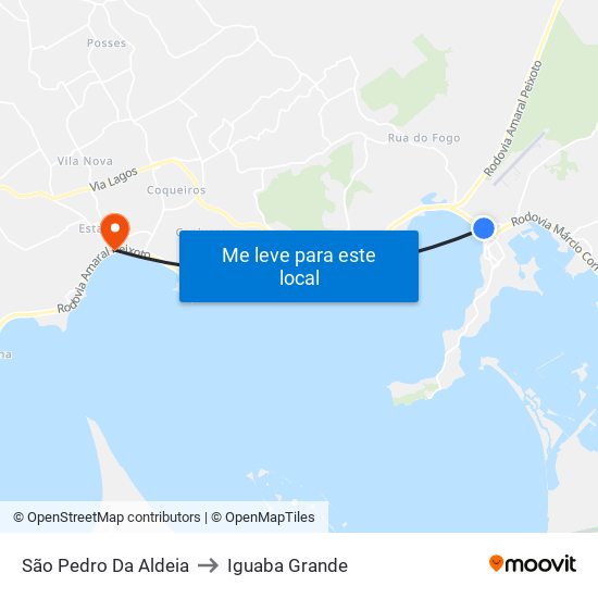 São Pedro Da Aldeia to São Pedro Da Aldeia map