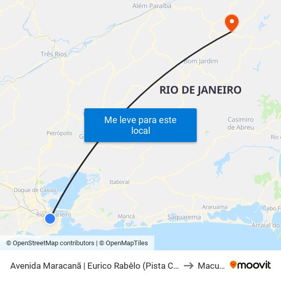 Avenida Maracanã | Eurico Rabêlo (Pista Central) to Macuco map