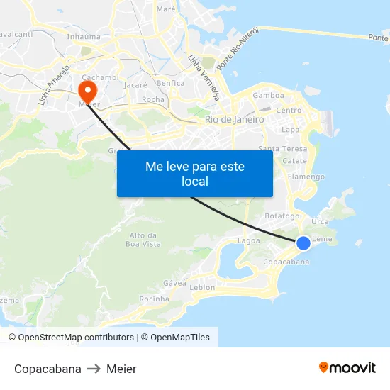 Copacabana to Meier map
