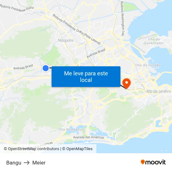 Bangu to Meier map