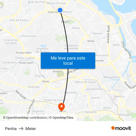 Penha to Meier map