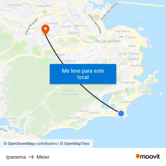 Ipanema to Meier map