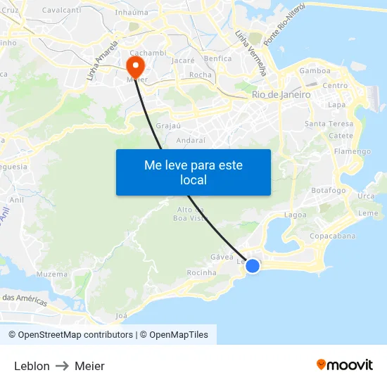 Leblon to Meier map
