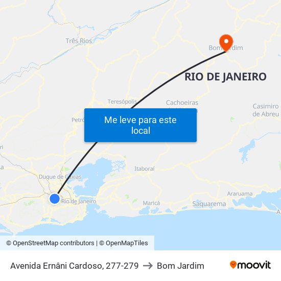 Avenida Ernâni Cardoso, 277-279 to Bom Jardim map