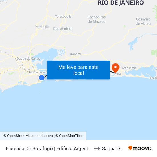 Enseada De Botafogo | Edifício Argentina to Saquarema map