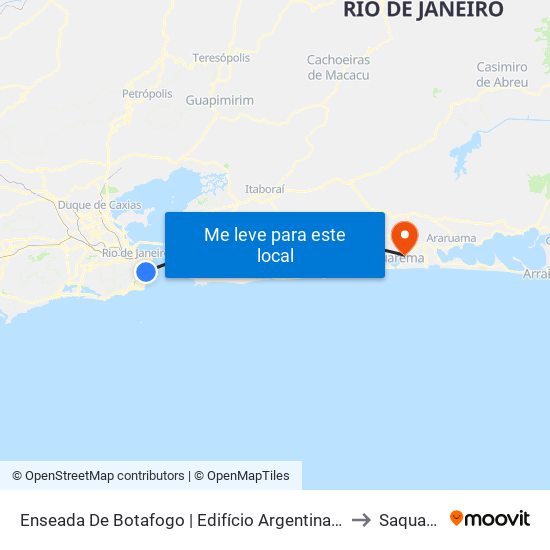 Enseada De Botafogo | Edifício Argentina (Sentido Centro) to Saquarema map