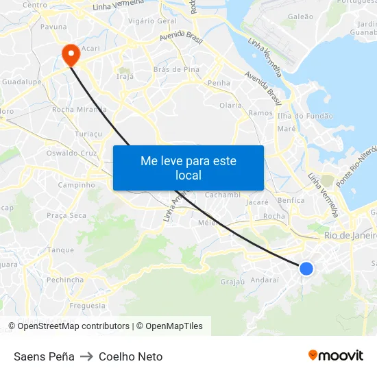 Saens Peña to Coelho Neto map