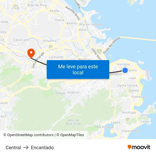 Central to Encantado map