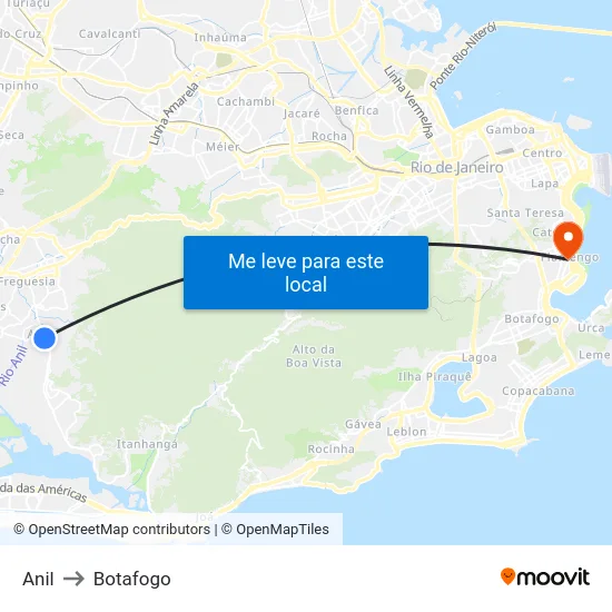 Anil to Botafogo map