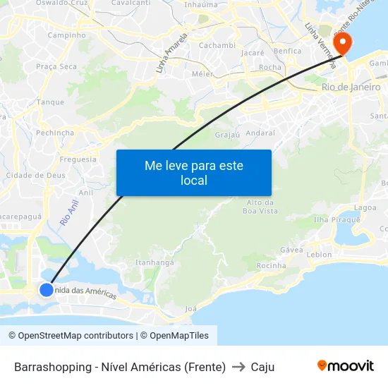 Barrashopping - Nível Américas (Frente) to Caju map