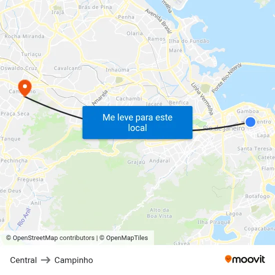 Central to Campinho map