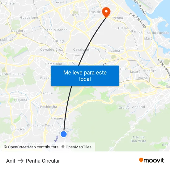 Anil to Penha Circular map