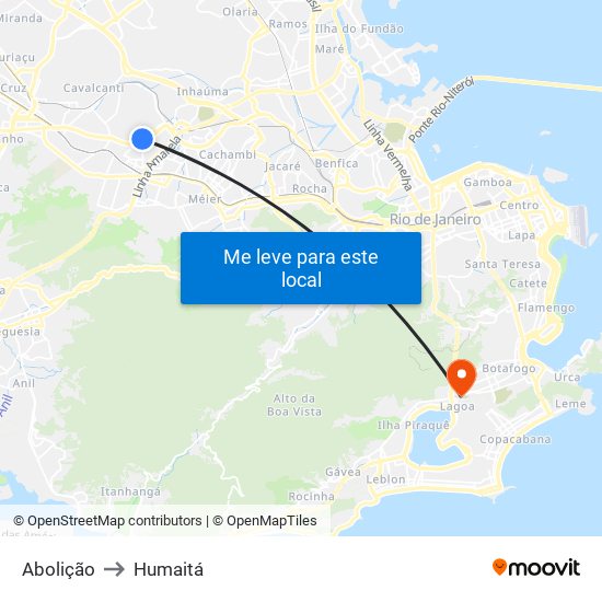Abolição to Humaitá map