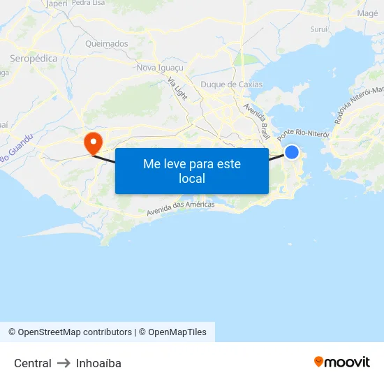 Central to Inhoaíba map