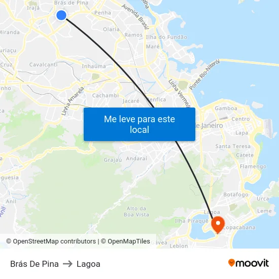 Brás De Pina to Lagoa map