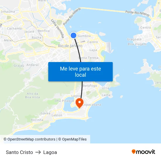 Santo Cristo to Lagoa map