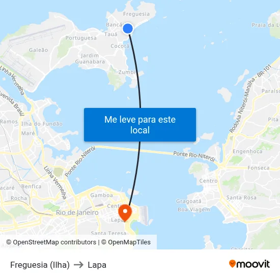 Freguesia (Ilha) to Lapa map