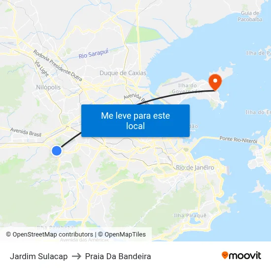 Jardim Sulacap to Praia Da Bandeira map