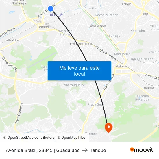Avenida Brasil, 23345 | Guadalupe to Tanque map