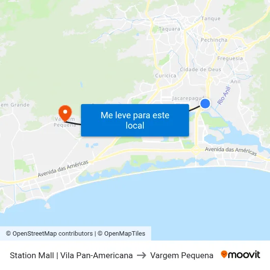 Station Mall | Vila Pan-Americana to Vargem Pequena map