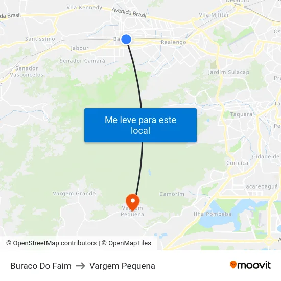 Buraco Do Faim to Vargem Pequena map