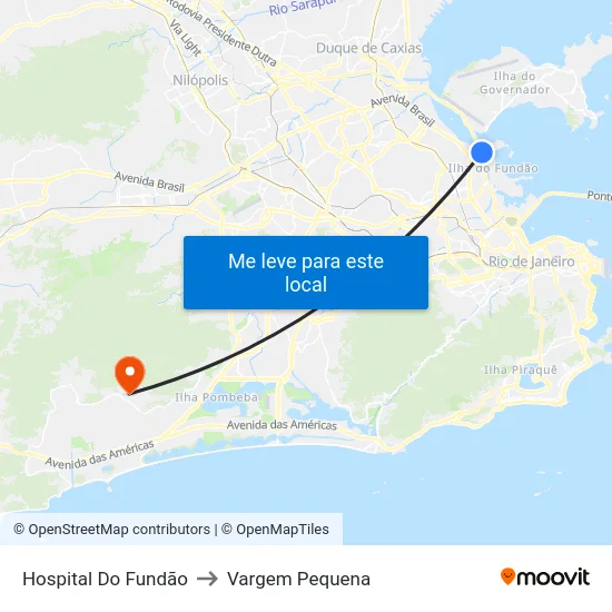 Hospital Do Fundão to Vargem Pequena map
