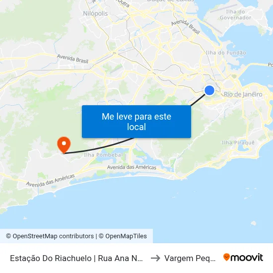 Estação Do Riachuelo | Rua Ana Neri, 2066 to Vargem Pequena map