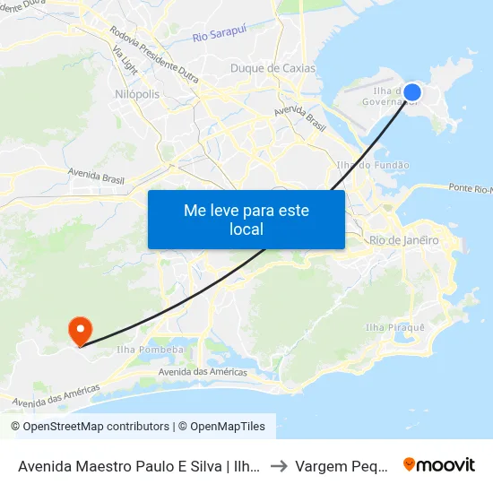 Avenida Maestro Paulo E Silva | Ilha Plaza to Vargem Pequena map