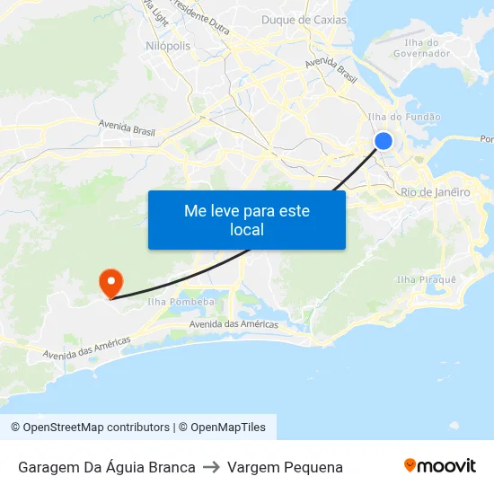 Garagem Da Águia Branca to Vargem Pequena map
