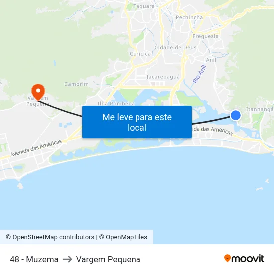 48 - Muzema to Vargem Pequena map
