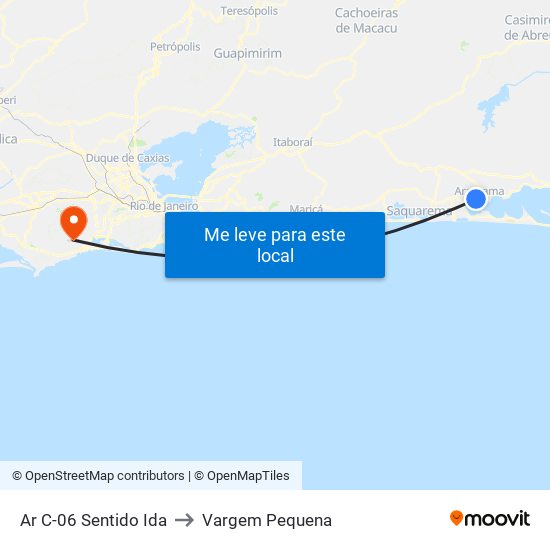 Ar C-06 Sentido Ida to Vargem Pequena map