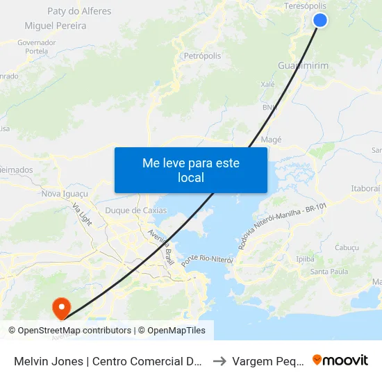 Melvin Jones | Centro Comercial Do Meudon to Vargem Pequena map