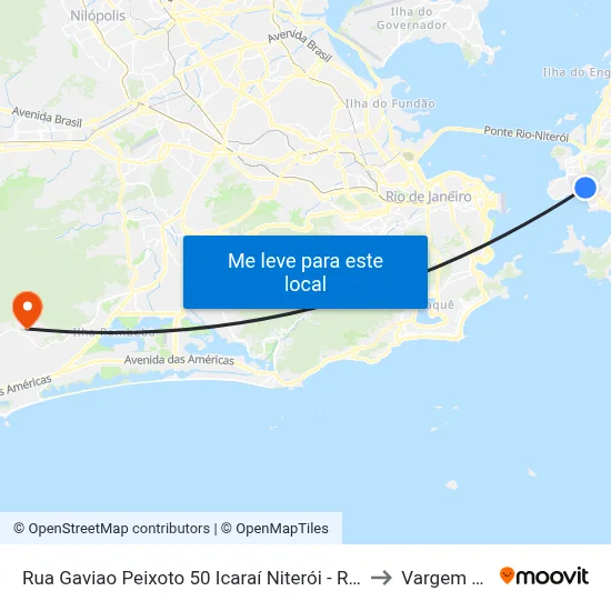 Rua Gaviao Peixoto 50 Icaraí Niterói - Rio De Janeiro 24220 Brasil to Vargem Pequena map