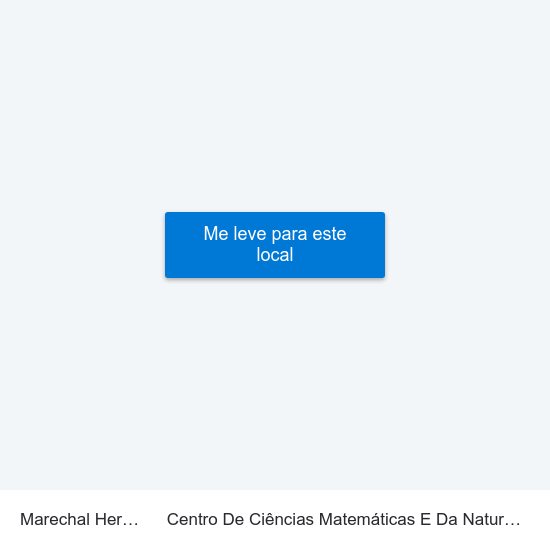 Marechal Hermes to Centro De Ciências Matemáticas E Da Natureza map
