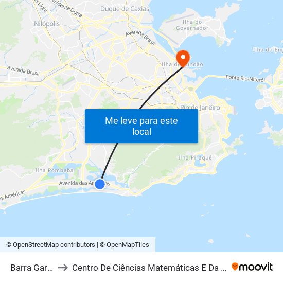 Barra Garden to Centro De Ciências Matemáticas E Da Natureza map