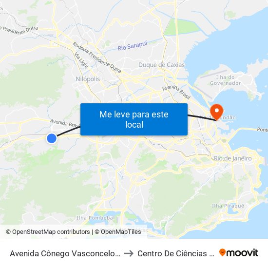 Avenida Cônego Vasconcelos, 588 | Supermercado Intercontinental to Centro De Ciências Matemáticas E Da Natureza map