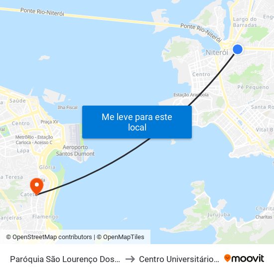 Paróquia São Lourenço Dos Índios to Centro Universitário Ibmr map