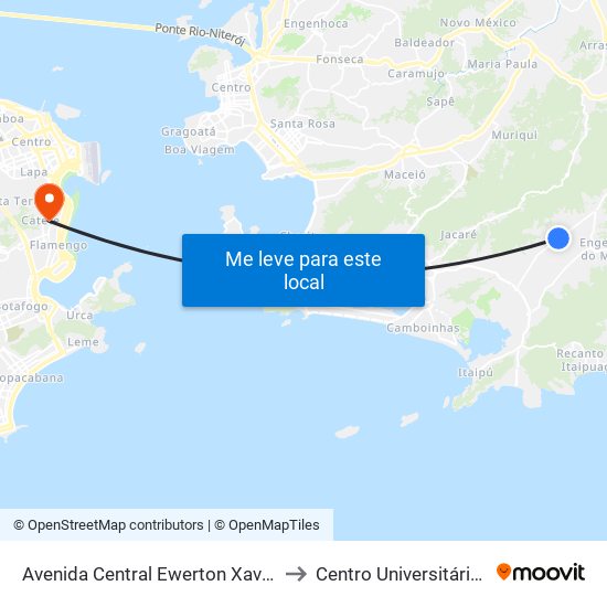 Avenida Central Ewerton Xavier 2556 to Centro Universitário Ibmr map