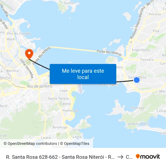 R. Santa Rosa 628-662 - Santa Rosa Niterói - Rj 24240-225 Brasil to Caju map