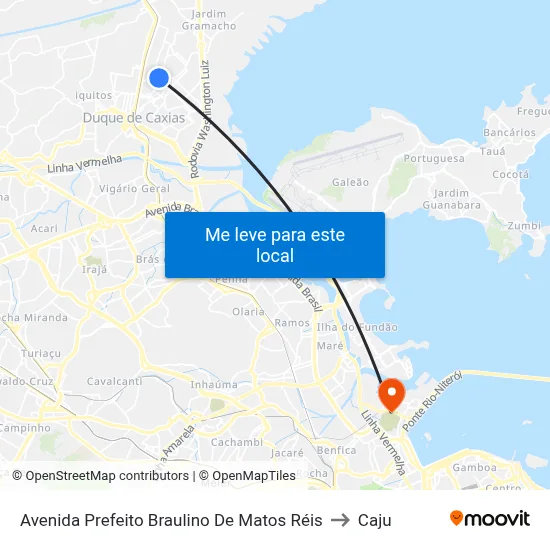 Avenida Prefeito Braulino De Matos Réis to Caju map