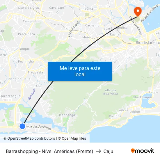 Barrashopping - Nível Américas (Frente) to Caju map