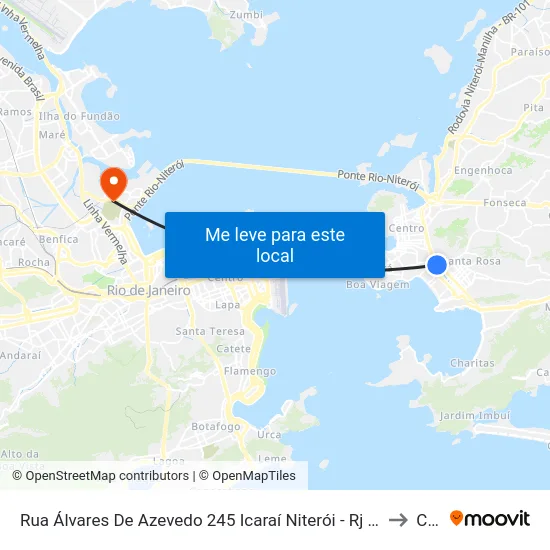 Rua Álvares De Azevedo 245 Icaraí Niterói - Rj 24220-301 Brasil to Caju map