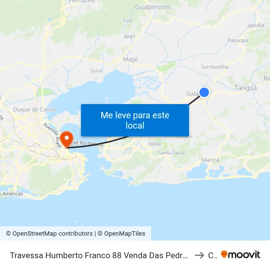 Travessa Humberto Franco 88 Venda Das Pedras Itaboraí - Rio De Janeiro 24800-000 Brasil to Caju map