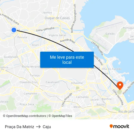 Praça Da Matriz to Caju map