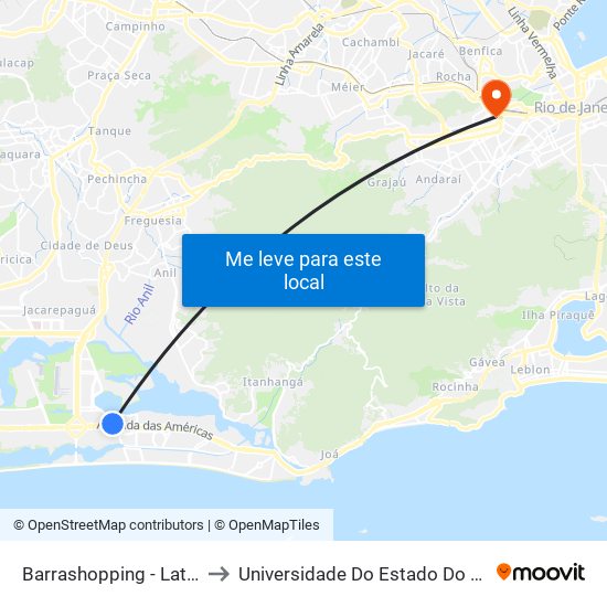 Barrashopping - Lateral | Luís Carlos Prestes to Universidade Do Estado Do Rio De Janeiro - Campus Maracanã map
