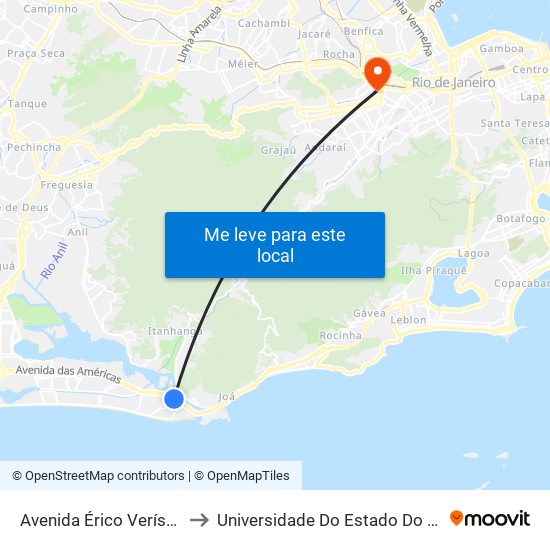 Avenida Érico Veríssimo | Praça Euvaldo Lodi to Universidade Do Estado Do Rio De Janeiro - Campus Maracanã map