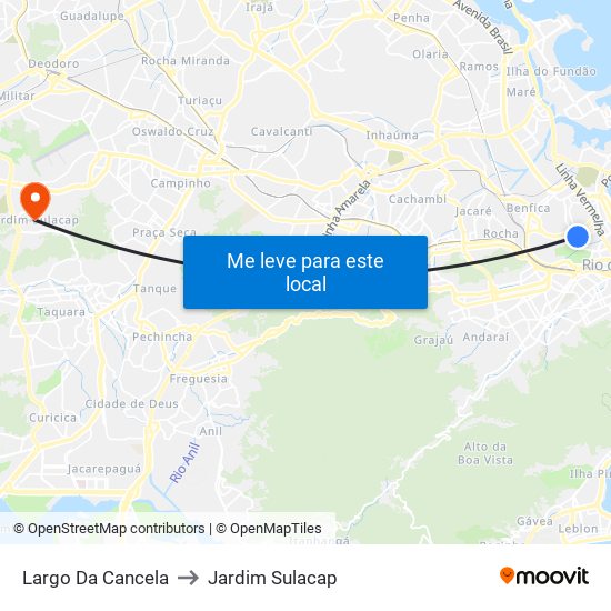 Largo Da Cancela to Jardim Sulacap map