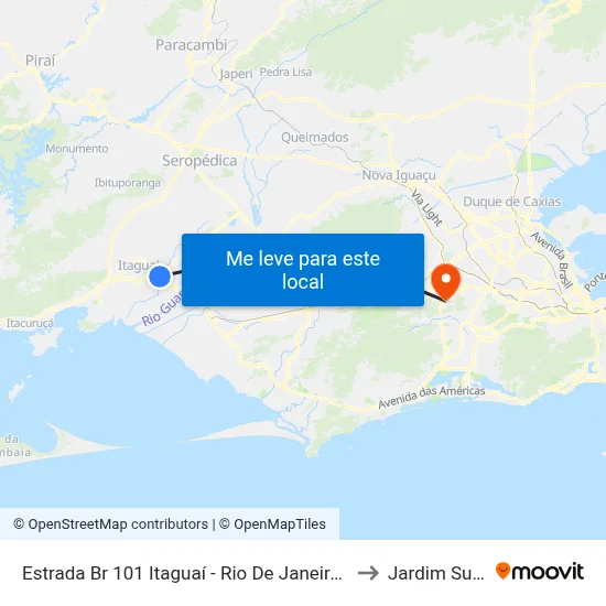 Estrada Br 101 Itaguaí - Rio De Janeiro 23811 Brasil to Jardim Sulacap map